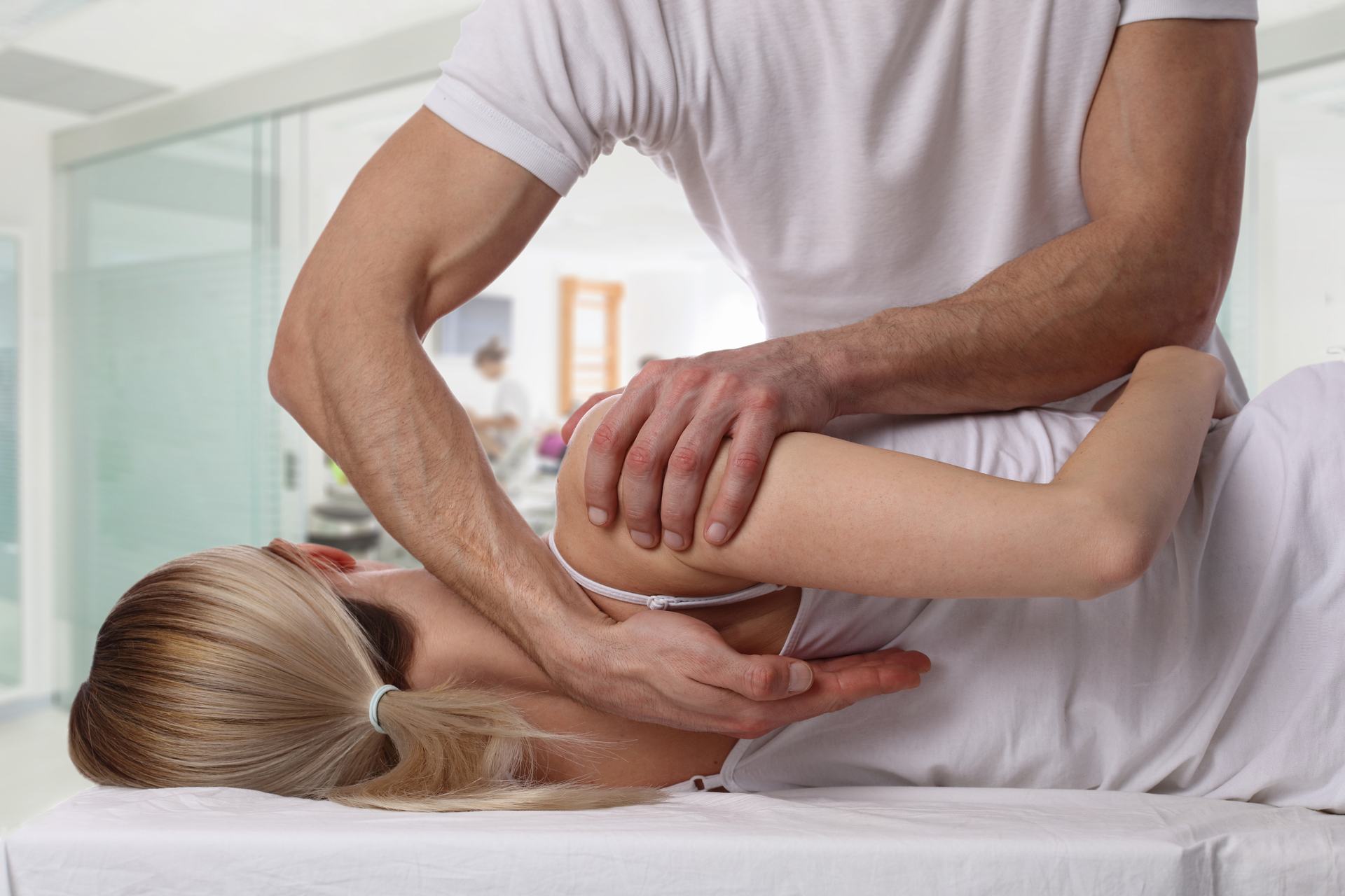 Chiropractic adjustment at Elevate Chiropractic